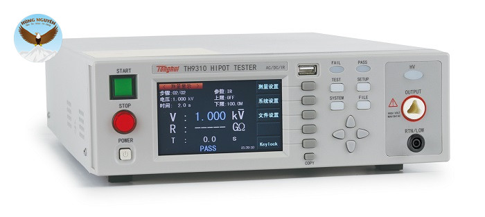 Máy kiểm tra Hipot TONGHUI TH9310 (AC: 0.05~5.00kV; DC: 0.05~6.00kV)